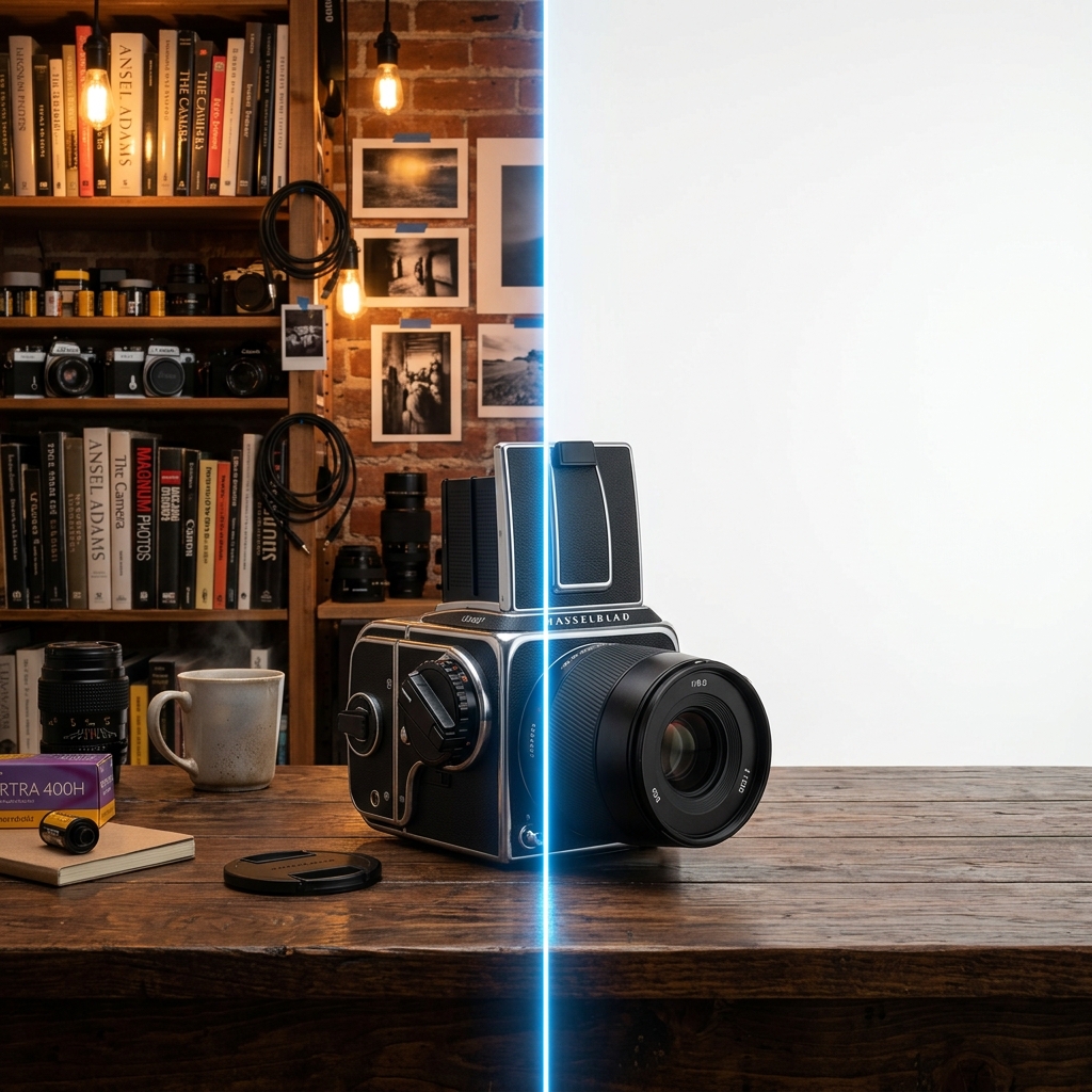 AI Background Removal Illustration